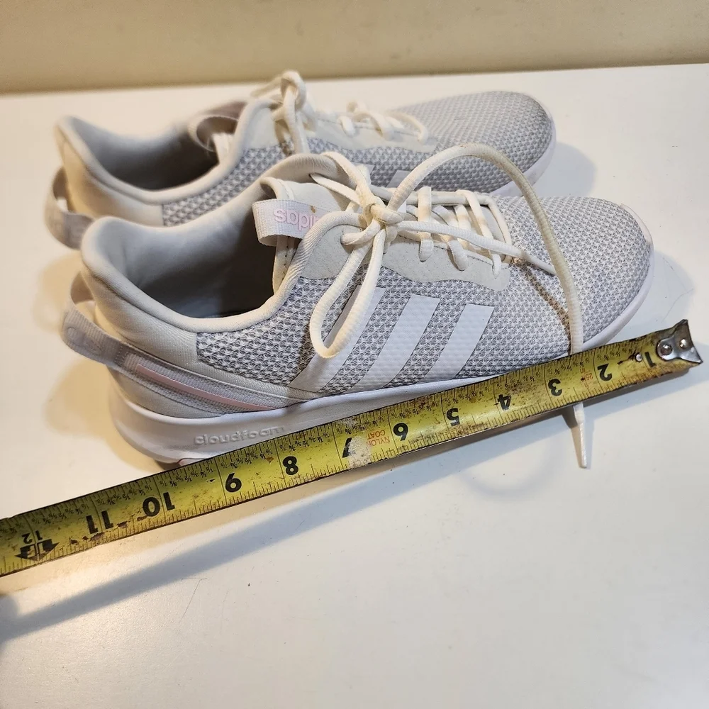 Adidas Gray and Pink Sneakers Size 7